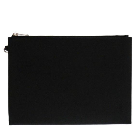 YVES SAINT LAURENT Black Leather Clutch Bag - Picture 1 of 11